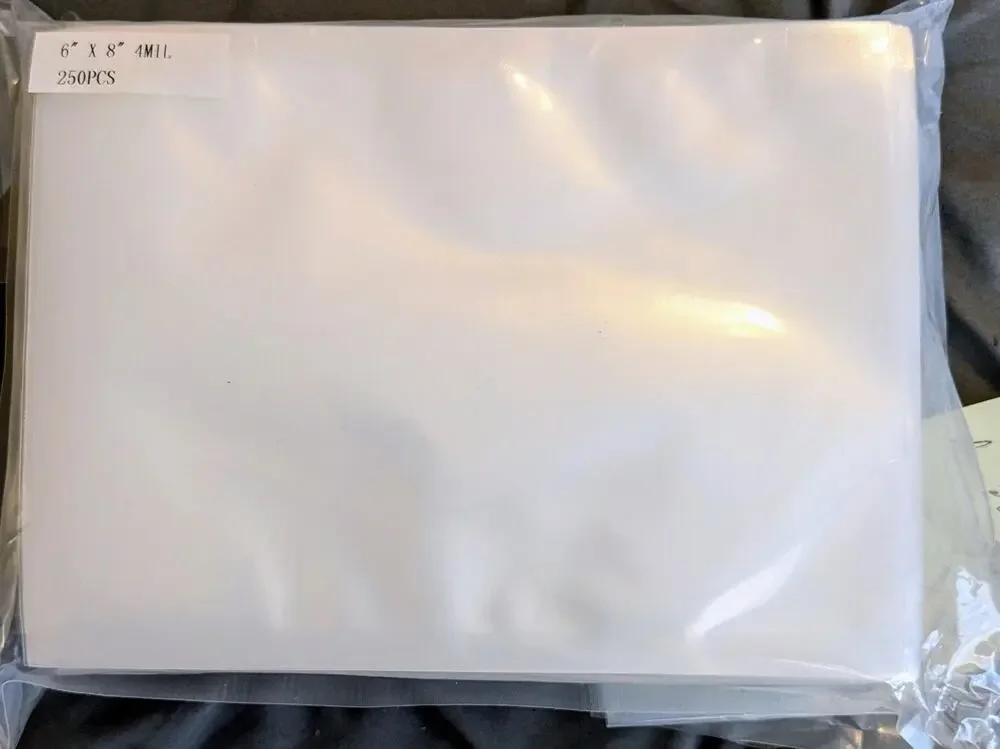 500 Pack 10x13 Commercial Food Storage Bags 3 MIL Heavy Duty Clear Poly